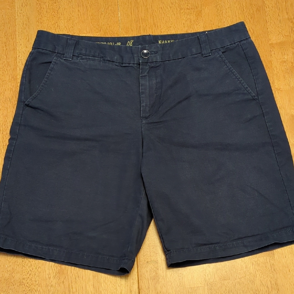 Gap Boyfriend Roll Up Khaki Bermuda Shorts